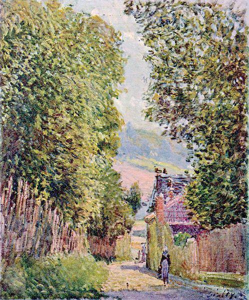 Alfred Sisley Strabe in Louveciennes Spain oil painting art